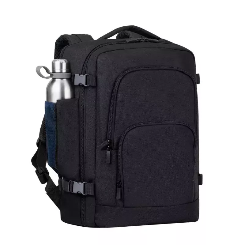 Mochila Rivacase 8461 43,9 cm 17,3 polegadas preta 2 bolsos frontais