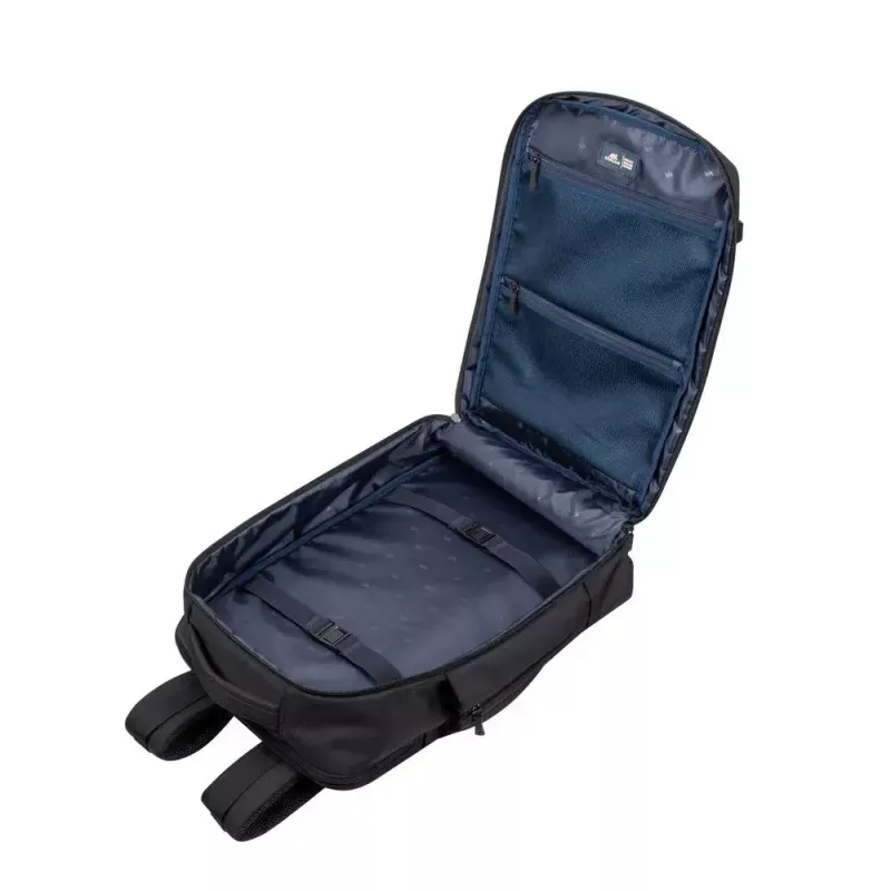 Mochila Rivacase 8461 43,9 cm 17,3 polegadas preta 2 bolsos frontais