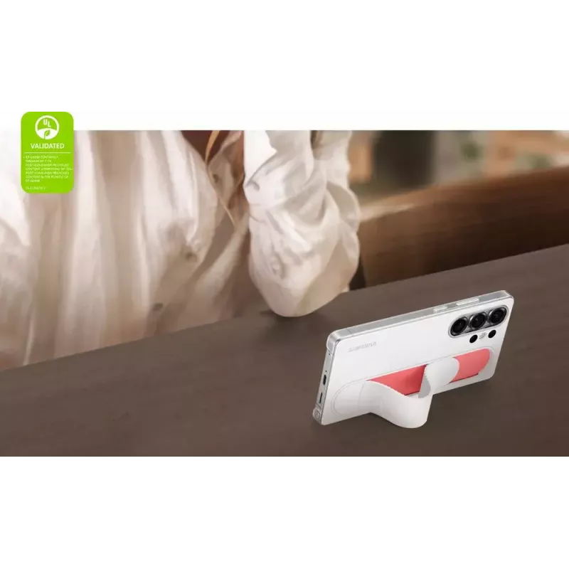 Capa Samsung Galaxy S25 Ultra Monochromatic White com suporte
