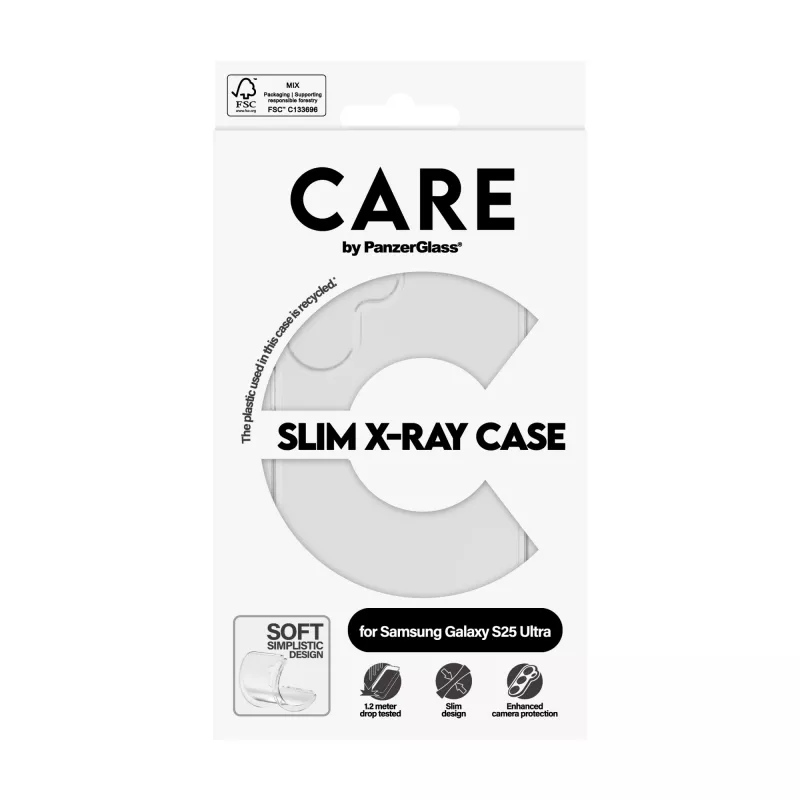 Capa PanzerGlass Samsung Galaxy S25 Ultra transparente X-Ray Soft