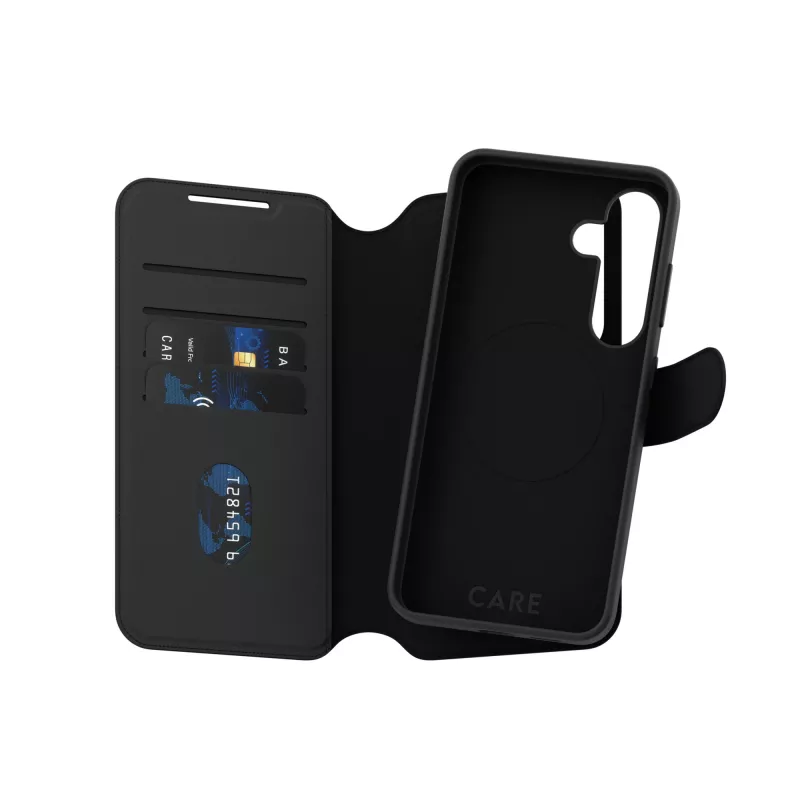 Capa PanzerGlass CARE by Feature Case Tango Two-in-One Wallet Qi compatível Samsung Galaxy S25