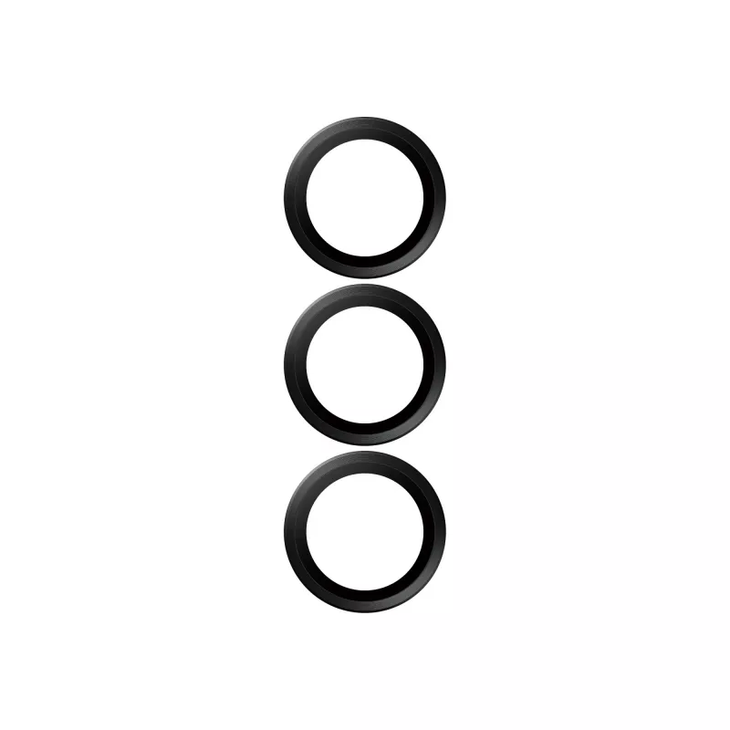 Proteção de lente de câmara PanzerGlass ® Hoops® preta Samsung Galaxy S25