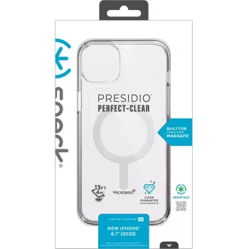 Capa Speck Presidio Perfect Clear MagSafe iPhone 14 Plus