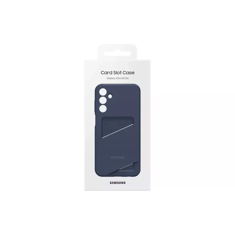 Samsung EF-OA156TBEGWW Card Slot Cover capa para Galaxy A15 / A15 5G, TPU, azul / preta