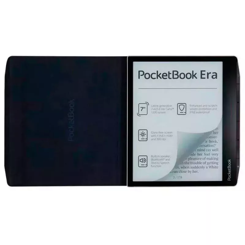 Capa para tablet PocketBook HN-QI-PU-700-WB-WW — capa de proteção para dispositivos de 7 polegadas, azul