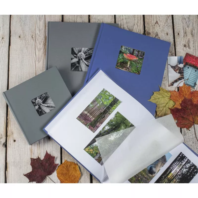 Álbum de fotografias Hama Fine Art cinzento 50 folhas 10 x 15 cm