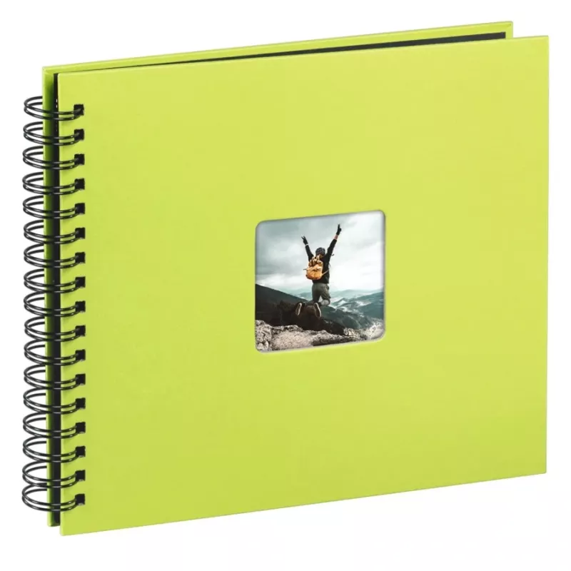 Álbum de fotografias Hama verde 50 páginas 10 x 15 encadernação em espiral