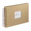 Álbum de fotografias Hama Craft castanho 40 folhas 10 x 15 encadernação em espiral