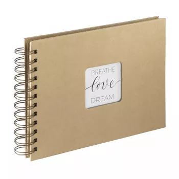 Álbum de fotografias Hama Craft castanho 40 folhas 10 x 15 encadernação em espiral