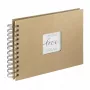 Álbum de fotografias Hama Craft castanho 40 folhas 10 x 15 encadernação em espiral