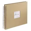 Álbum de fotografias Hama Craft castanho 80 folhas 10 x 15 encadernação em espiral