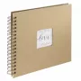 Álbum de fotografias Hama Craft castanho 80 folhas 10 x 15 encadernação em espiral