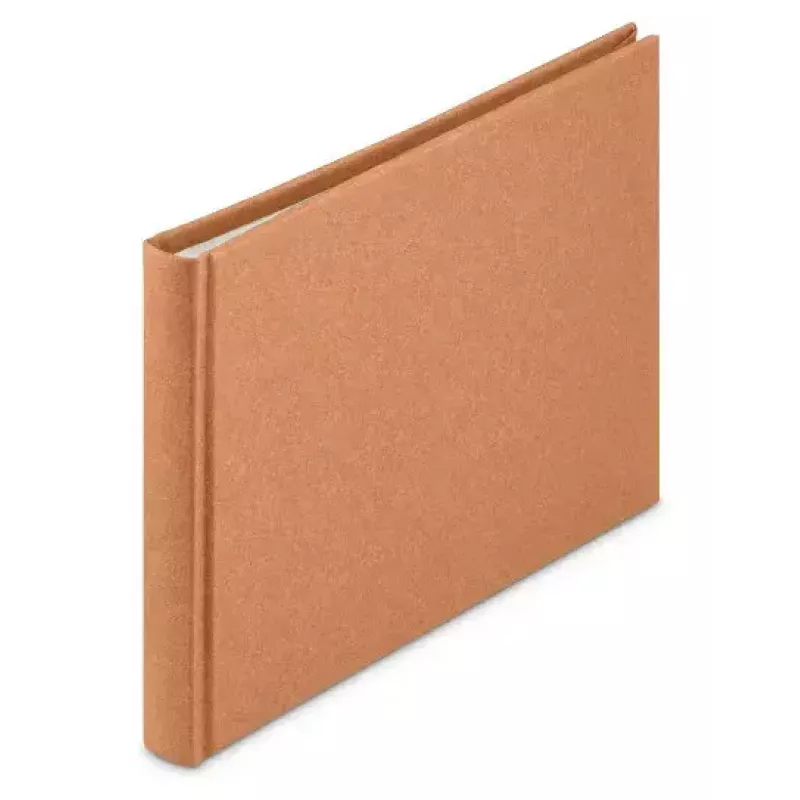 Hama 7614 Wrinkled álbum encadernado 24x17 cm, 36 páginas brancas, castanho