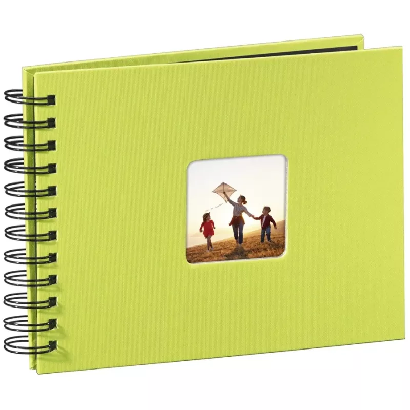 Álbum de fotografias Hama verde 50 páginas 10 x 15 encadernação em espiral