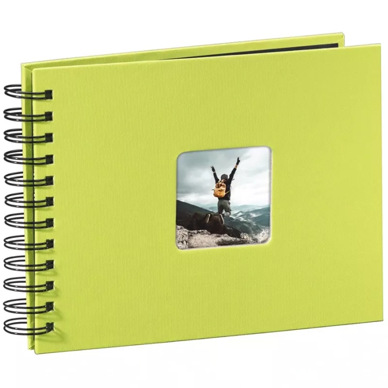 Álbum de fotografias Hama verde 50 páginas 10 x 15 encadernação em espiral