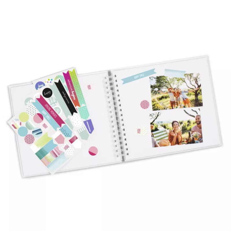 Álbum de fotografias Hama 00007293 branco encadernação em espiral 280x240 mm