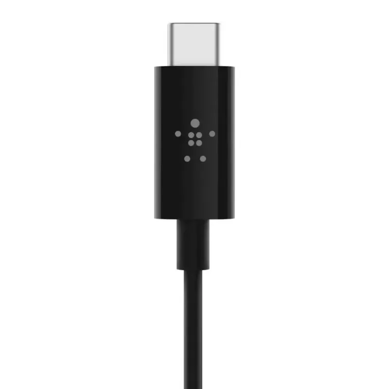 Cabo de áudio Belkin RockStar 3,5 mm com ficha USB-C