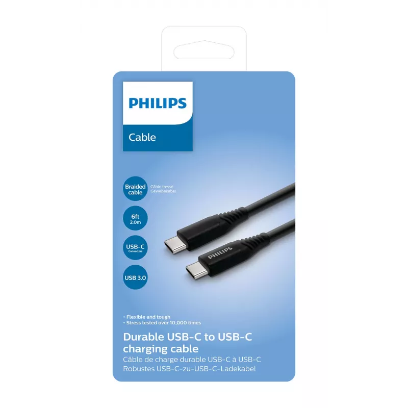 Philips PHIL-DLC5206C/00 Cabo USB 2 m USB C Preto