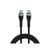 Conceptronic ETTA01B20 Cabo de carregamento rápido USB C-C PD 3.0 100W 2M, 20V 5A, 480Mbps, E-Mark