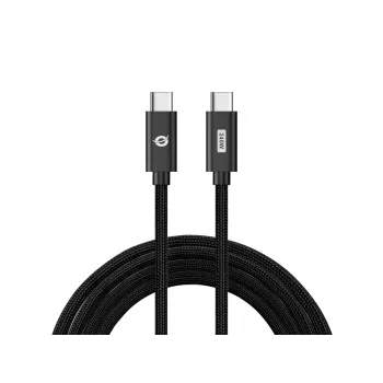 Conceptronic ETTA03B12 Cabo de carregamento rápido USB-C para USB-C PD 3.1 240 W 1,2 m, 48 V 5 A, 480 Mbit/s, E-Mark
