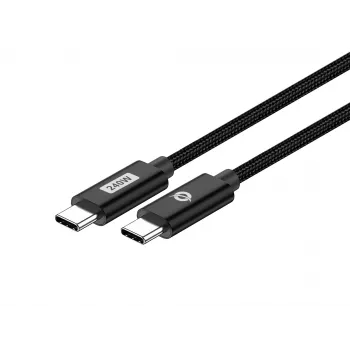Conceptronic ETTA03B20 Cabo de carregamento rápido USB-C para USB-C PD 3.1 240 W, 2 m, 48 V/5 A, 480 Mbit/s, E-Mark