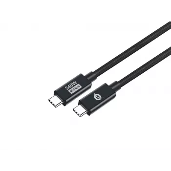Conceptronic ETTA04B12 Cabo USB 4.0 Gen 3 C-C PD 3.1 240W 1,2 m, 48 V 5 A, 40 Gbit/s, E-Mark