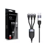 Conceptronic ETTA05B15 Cabo de carregamento USB 3-em-1 PD 3.0 60W 1,5 m, 20V 3A, 480Mbps