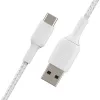 Cabo USB Belkin CAB002BT3MWH 3 m USB A USB C Branco
