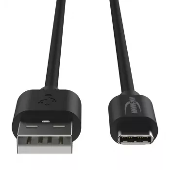 Cabo USB Ansmann 1700-0130 1 m USB-A USB-C Preto