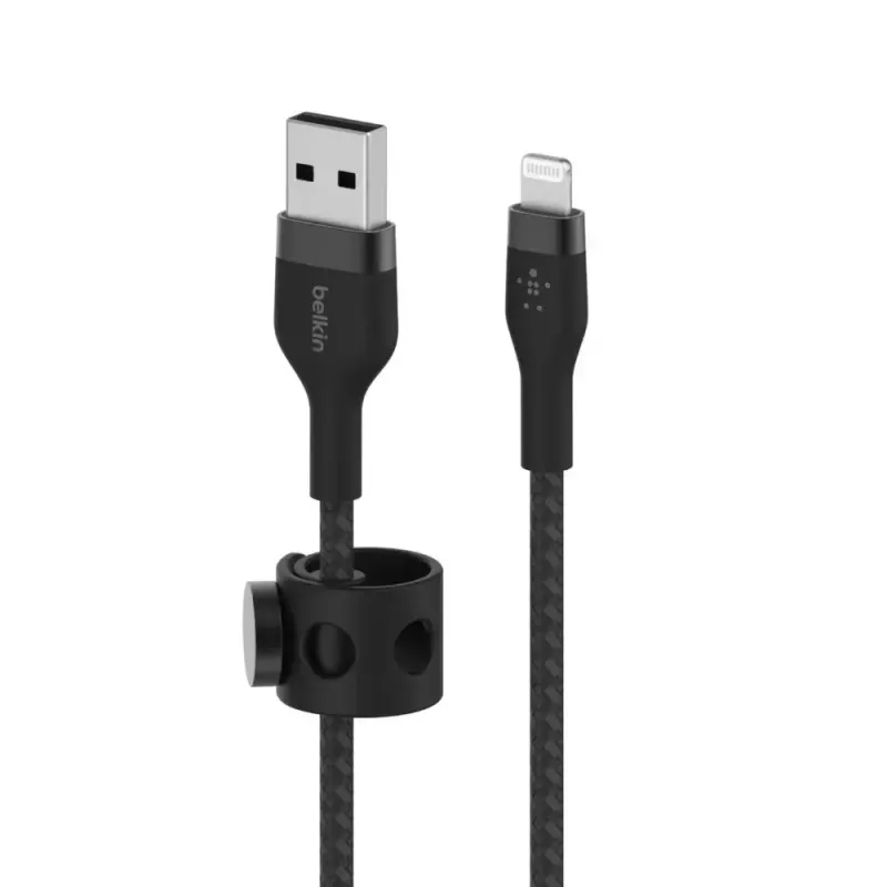 Cabo Lightning Belkin CAA010BT1MBK 1m Preto USB A para USB C