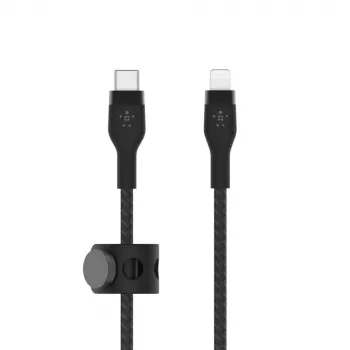 Cabo Lightning Belkin CAA011BT2MBK 2 m Preto USB-C para Lightning