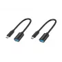 Adaptador OTG Conceptronic ABBY11B USB-C para USB-A, pack de 2, 20 cm
