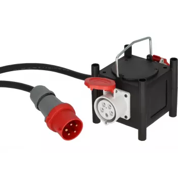 Extensão de energia Brennenstuhl 2 m 2 tomadas AC exterior preto vermelho branco