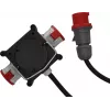Extensão de energia Brennenstuhl 2 m 2 tomadas AC exterior preto vermelho branco