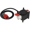 Extensão de energia Brennenstuhl 2 m 2 tomadas AC exterior preto vermelho branco
