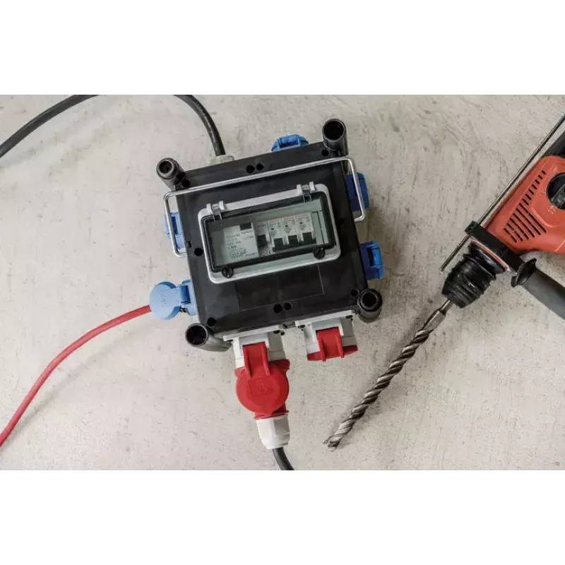 Extensão de energia Brennenstuhl 1153690200 2 m 7 tomadas AC interior preto azul vermelho