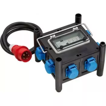 Extensão de energia Brennenstuhl 1153690600 2m 7 tomadas AC exterior preto azul