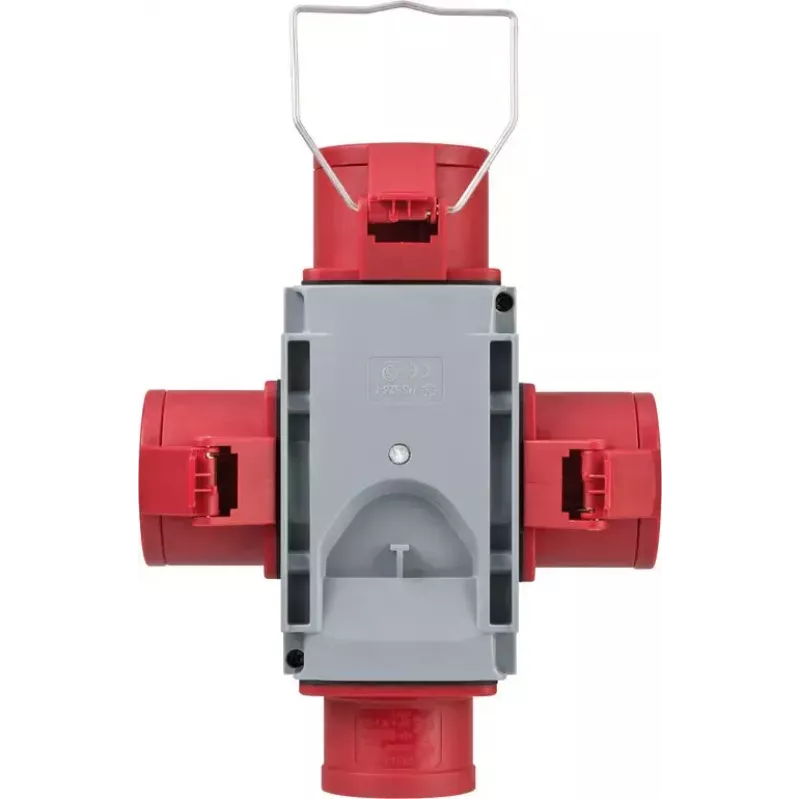 Adaptador de ficha de rede Brennenstuhl 1081640 400V 16A cinzento vermelho