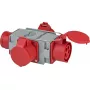 Adaptador de ficha de rede Brennenstuhl 1081640 400V 16A cinzento vermelho