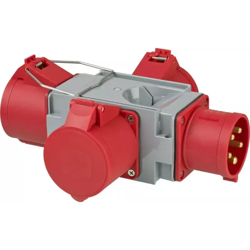Adaptador de ficha de rede Brennenstuhl 1081670 400V 32A cinzento vermelho