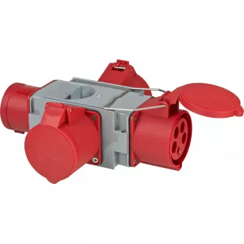 Adaptador de ficha de rede Brennenstuhl 1081670 400V 32A cinzento vermelho