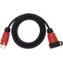 Extensão de energia Brennenstuhl 9161050110 5m 1 tomada AC interior/exterior preto vermelho