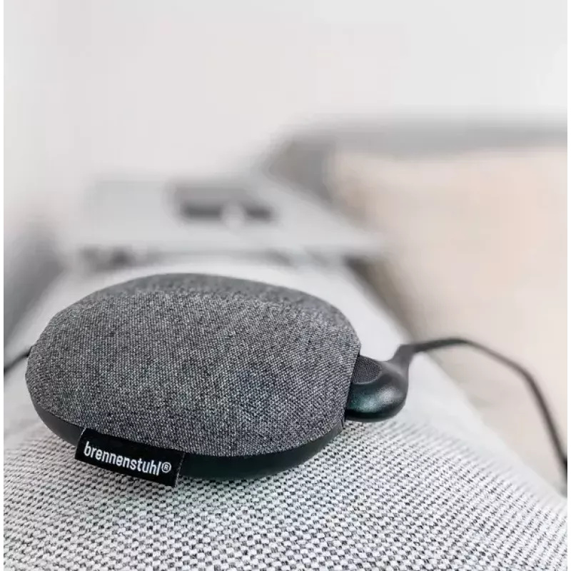 Brennenstuhl estilo estação de carregamento com superfície têxtil, 3 m, 1 tomada + 2 USB, antracite/preto