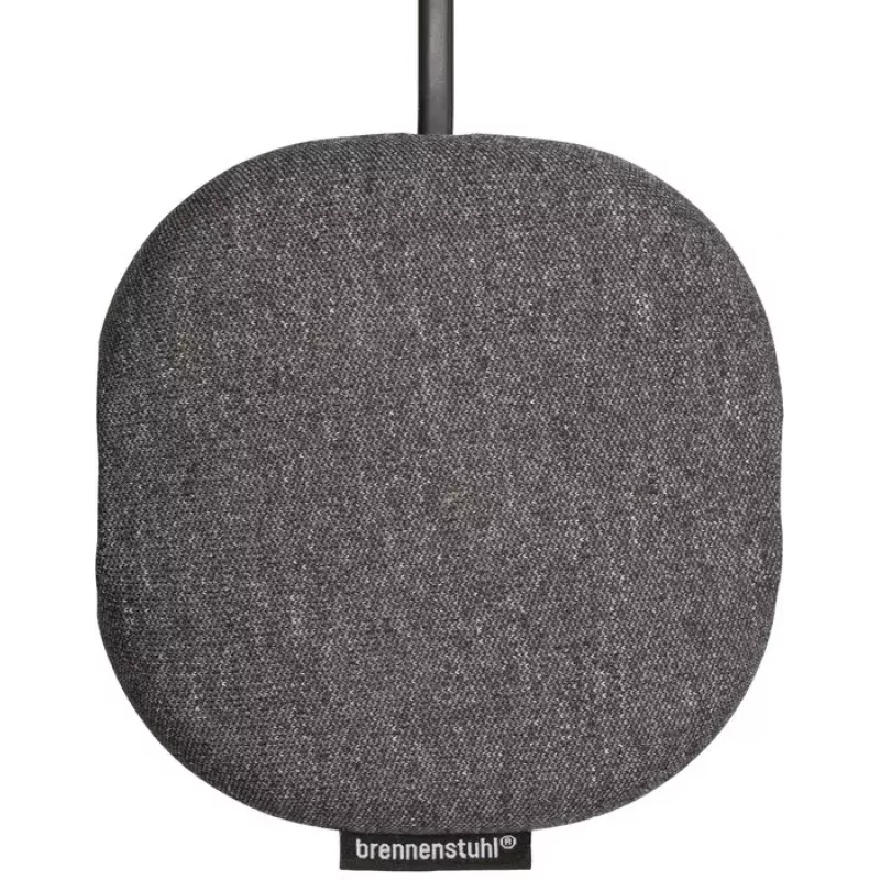 Brennenstuhl estilo estação de carregamento com superfície têxtil, 3 m, 1 tomada + 2 USB, antracite/preto