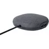 Brennenstuhl estilo estação de carregamento com superfície têxtil, 3 m, 1 tomada + 2 USB, antracite/preto