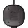 Brennenstuhl estilo estação de carregamento com superfície têxtil, 3 m, 1 tomada + 2 USB, antracite/preto