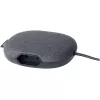 Brennenstuhl estilo estação de carregamento com superfície têxtil, 3 m, 1 tomada + 2 USB, antracite/preto
