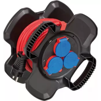 Extensão de energia Brennenstuhl 1169710100 10m 3 tomadas exterior preto vermelho