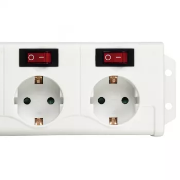 Distribuidor de energia Hama 137239 1,4 m 6 saídas AC interior branco