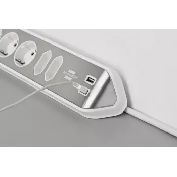 Extensão de energia Brennenstuhl 1153590620 2m 6 saídas AC interior prateado branco